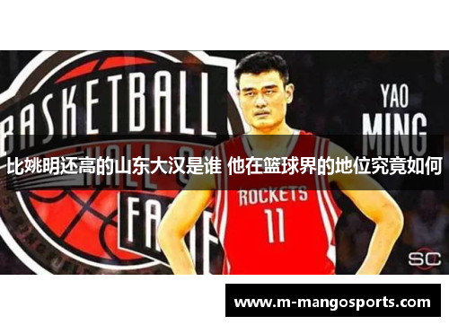 比姚明还高的山东大汉是谁 他在篮球界的地位究竟如何